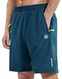 HIFEOS Shorts Herren Sporthose Kurz Schnelltrockende Kurze Hosen Laufhose Mit Reißverschlusstasche Trainingshose Jogginghose