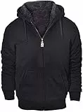 igeekwell Kapuzenpullover Herren, Langarm Reißverschluss Fleece Kapuzenjacke,Herren Karierte Jacke Winterjacke Sweatjacke zum Wandern Laufen Outdoor-Sportarten