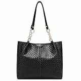 unisoul Handtasche Damen Groß Shopper Tasche Damen Henkeltasche PU Leder Schultertasche Für Arbeit Büro Reisen Einkaufen Schule