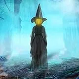 Umikk Hexe mit Sound-Sensoren Halloween Deko Outdoor, Schrei Hexe mit Sound-Sensoren, Wasserdicht in großem Maßstab Halloween Hexe Deko, für Garten Außen Rasen mit Bewegungsmelder (1 Stück)