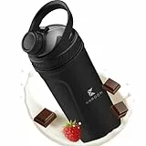 Khroom Protein Shaker Edelstahl 700 ml mit Sieb, BPA-frei Eiweiß Shaker