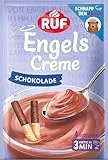 RUF Engels Creme Schokolade, Dessertpulver für eine Dessertcreme mit vollmundigem Schoko-Geschmack, 4 Portionen