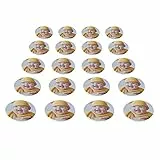 LOOXIS Personalisiertes essbares Foto & Text, selbst gestalten–20 Stk., 4,5 cm Durchmesser, Tortenaufleger, Zuckerbild, Fondant-Papier, versch. Größen–Kindergeburtstag, Taufe, Hochzeit– Muffinaufleger