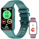 Baolubao Smartwatch Herren Damen, 1.47'' HD Farbdisplay Wasserdicht Fitnessuhr, FitnessTracker mit 100+ Sportmodi,Oximeter(SpO2),Schlafmonitor Herzfrequenz,Smart Watch für Android iOS (2 Gurte)