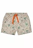 Sterntaler Badeshorts Safari – Baby- & Kinderbadeshorts aus schnelltrocknendem Material mit Safari-Muster, Kordelzug am Bund, UV-Schutz 50+, beige, Größe 104