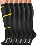 CAMBIVO 3 Paar Kompressionsstrümpfe Herren Damen, Stützstrümpfe, Compression Socks, Kompressionssocken, Thrombosestrümpfe für Erholung, Laufen, Reise, Flug, Shifahren, Alltag