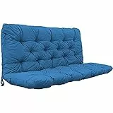 Ambientehome Auflagen 2er Bankkissen Bankauflage Polsterkissen 120x98x8 cm türkis