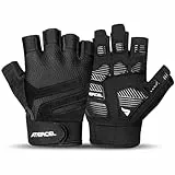 ATERCEL Fitness Handschuhe für Damen & Herren, rutschfeste Trainingshandschuhe für Krafttraining, Gewichtheben & Workouts, Atmungsaktiv & Leicht, Schwarz