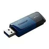 Kingston DataTraveler Exodia M USB Stick (2 Stück) 3.2 Gen 1 DTXM/64GB-2P- mit beweglicher Kappe (Schwarz + Blau)