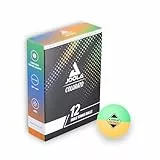 Joola 42150 Tischtennis Ballset Colorato mit 12 Bunten Bällen Tischtennisbälle