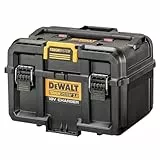 Dewalt ToughSystem 2.0 Akku-Ladebox DWST83471 (für 18V inkl. FlexVolt-Akkus, Doppelladegerät mit 4 A Ladestrom, integriert in Transport-Koffer, gleichzeitiges Laden von 2 Akkus, Lieferung ohne Akkus)