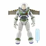 Buzz Lightyear HJJ34 - Disney und Pixar Lightyear Jetpack Liftoff Buzz Lightyear Große ca. 31 cm bewegliche Action-Figur, Jet Pack mit Kondensstreifen, Spielzeug ab 4 Jahren