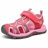 Mishansha Geschlossene Mädchen Sandalen Sommer Atmungsaktiv Rosa Gr.29