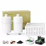 APETDOLA Katzenbrunnen Filter, 2er-Pack Ultra Filter mit 4er-Pack Aktivkohlefilter für 3L Katzenbrunnen FP50, Lebensdauer bis zu 90 Tage