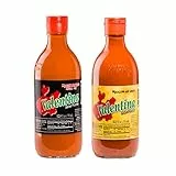 BOEMY Valentina Saucen, 2 Stück, Original Valentina aus Mexiko, 370 ml, würziges Gelb und Schwarz, extra scharf – die perfekte Kombination für Ihre Snacks