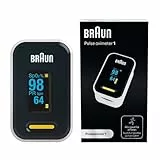 Braun Pulsoximeter 1 | Präzises Blutsauerstoffmessgerät | Einfach zu Hause zu verwenden | Für Patienten mit COPD, Lungenentzündung, Schlafapnoe | Ideal für Sportler | YK-81CEU
