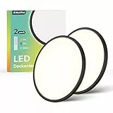 Aisutha LED Deckenleuchte, 24W 2800LM Deckenlampe LED Deckenleuchte Flach Dimmbar mit Fernbedienung, 3000K-6500K, IP54 Ultra Dünn Schlafzimmer Lampe für Wohnzimmer Kinderzimmer Küche Badezimmer