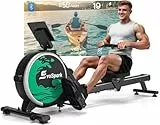 Rudergerät für Zuhause, EvoSpark Rudergerät mit 16 Stufen Widerstand, APP-Verbindung, Upgrade Doppel-Slide-Rails Ultraleise Rudermaschine, LCD-Datenanzeige, Die Erste Wahl für Fitnessgeräte