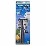 JBL OutSet Spray 60157 Wasserrücklauf-Set mit 2-teiligem Düsenstrahlrohr für Aquarien, CristalProfi e401-901