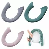 Dekorinex 3 Stück Toilettensitzbezug,Universal WC-Sitzwärmer,Weiche WC-Sitzbezüge