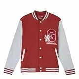 Harry Potter Jacke Unisex Frauen Herren College Jacke mit Gryffindor Logo Sweatjacke (DE/NL/SE/PL, Alphanumerisch, L, Regular, Regular, Rot)