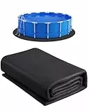 VEVOR Poolunterlage, 3,6 m, für oberirdische Schwimmbecken, extra Dicke Bodenplane, verhindert Einstiche, Poolmatte aus Geotextilmaterial, verlängert die Lebensdauer der Folie, Bodenschutzplane