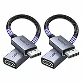 UGREEN 4K Displayport auf HDMI Adapter 2 Stücke 4K@30Hz 2K@60Hz 1080P@120Hz, Unidirektional DP auf HDMI, Kompatibel mit Laptop PC Monitor Grafikkarten TV Projektor HP Dell AMD GPU NVIDIA
