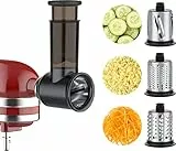 COFUN Gemüseschneider für Kitchenaid Zubehör, Edelstahl Gemüse Schneider für Kitchen Aid Zubehoer, Edelstahl Gemüse Schneider Käsereibe Salatschneider für Kitchenaid gemüseschneider
