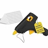 Rapid Hobby Heißklebepistole mit 30 universal Klebesticks, 7 mm Klebepistole für DIY, Reparaturen und Basteln, 100 g Klebeleistung pro Stunde, 10 Minuten Aufheizzeit
