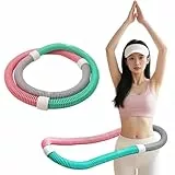 Gewichteter Hula-Hoop-Reifen für Erwachsene - Weicher, faltbarer, leichter Übungsreifen für Fitnessstudio, Park und Heimfitness