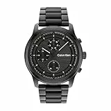 Calvin Klein Multi Zifferblatt Quarz Uhr für Herren Kollektion Ambition mit Schwarzes Edelstahlarmband - 25200209