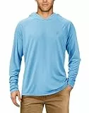 Roadbox Herren UV-Schutz Langarmshirt, UPF 50+ Sonnenschutz Pullover Hoodie, Wassersport Rash Guard für Outdoor Sommer Angeln
