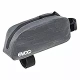 EVOC TOP TUBE PACK WP, leichtes Fahrradzubehör (ideale Fahrradrahmentasche, perfekte Radtasche, vielseitige Bike Tasche, Maße: 20 x 5 x 8,5 cm, Gewicht: 70, Volumen: 0,8 l), Carbon Grey