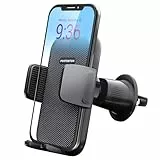 PORTENTUM Handyhalterung Auto, Handyhalter fürs Auto Lüftung mit verbesserter stabilerer Version & EIN-Knopf-Release, 360° drehbar KFZ-Handyhalterung für Mobilgeräte von 4 bis 7 Zoll
