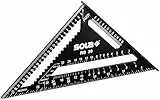 SOLA - RS 30-5in1 Zimmermannswinkel - Anschlagwinkel 30 cm - robuster Schreinerwinkel aus Aluminium mit metrischer Skala - Multifunktionswinkel:Lineal, Anschlagwinkel, Gehrungswinkel, Winkelmesser