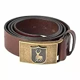 Deerhunter Echtledergürtel mit großer Schnalle Cognac braun Herren (one Size)