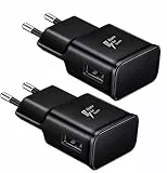 2er Pack USB Ladegerät Stecker, Adaptives Schnellladegerät Netzteil Adapter für Samsung s21 s20 s10 s6 s7 s8 S9/Edge/Plus/Active, Note 8/9, Note10 20 und andere Smartphones/Geräte, Schnellladung