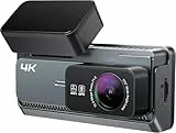 Dashcam Auto Vorne Hinten 4K+2K mit WiFi GPS Dash Cam mit 32GB SD Karte, Dual Auto Kamera 3,39' IPS Display, Nachtsicht & WDR, G-Sensor, 24/7 Parküberwachung, Loop-Aufnahme, APP Steuerung, 256GB Max