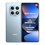 XIAOMI Redmi Note 15 Smartphone (8+256 GB) – Handy mit Android, 6000-mAh-Akku, wassergeschützt, 108-MP-Kamera, 6,77' FHD+ Display, Gletscherblau, 2 Jahre Garantie