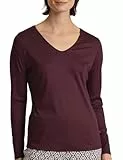 CALIDA Favourites Langarmshirt, V-Neck Damen, aus 100% Supima-Baumwolle