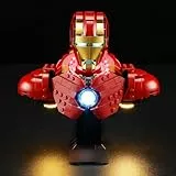 BRIKSMAX Licht für Lego Iron Man MK4 Bust 76327 - Compatible with Marvel Bausteinen Modell - Ohne Lego Set