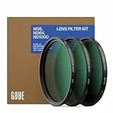 Gobe 43 mm Graufilter ND8, ND64, ND1000 - ND Filter Kit