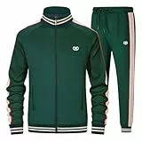 W JIANWANG Herren Trainingsanzug Jogginganzug Sportanzug Tracksuits 2 Teiliges Lässiges Athletisches Jogging 5016-L