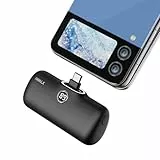 iWALK Powerbank 4800mAh,USB-C Ausgabe & Eingabe, Tragbares Ladegerät, Petit Externer Akku Kompatibel mit iPhone 17/16/15 17 Pro, Samsung Galaxy S25,Xiaomi Note 13, Frau, Mann, Schwarz