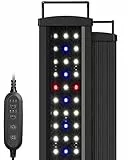 NICREW SlimLED Plants Aquarium Beleuchtung, volles Spectrum Aquarium Lampe mit Timer für Wasserpflanzen und Süßwasser-Aquarien, Dimmbar