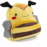 all Kids United Kinderrucksack für Kleinkinder Kindergarten Rucksack für Kinder Backpack Schultasche Tier-Rucksäcke 1-4 Jahre, Robust, Leichtgewichtig, Flauschig & ergonomische Träger (Biene)