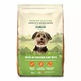 by Amazon Hundefutter für ausgewachsene Hunde (Adult) kleiner Rassen, Fein zubereitetes Trockenfutter reich an Huhn und Reis, 3 kg (1er-Pack)(Zuvor eine Marke von Lifelong, gleiches Produkt)