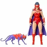 Masters of the Universe Origins Actionfigur Catra aus der Cartoon-Kollektion, ca. 14 cm groß, Heldin aus der TV-Serie der 1980er, Princess of Power, detailreiches Design und Katzen-Zubehörteil, JBM84