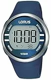 Lorus Herren Digital Quarz Uhr mit Silicone Armband R2339NX9