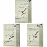 folia 8304 - Skizzenblock, DIN A4, 120 g/qm, weiß, 50 Blatt - hochfeines, weißes Zeichenpapier, chlorfrei (Packung mit 3)